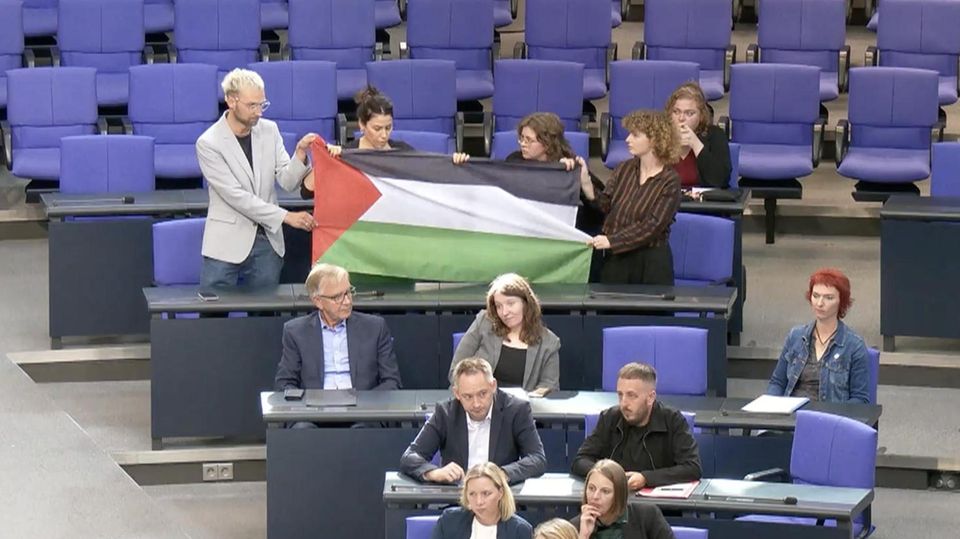 Gaza-Protest im Bundestag