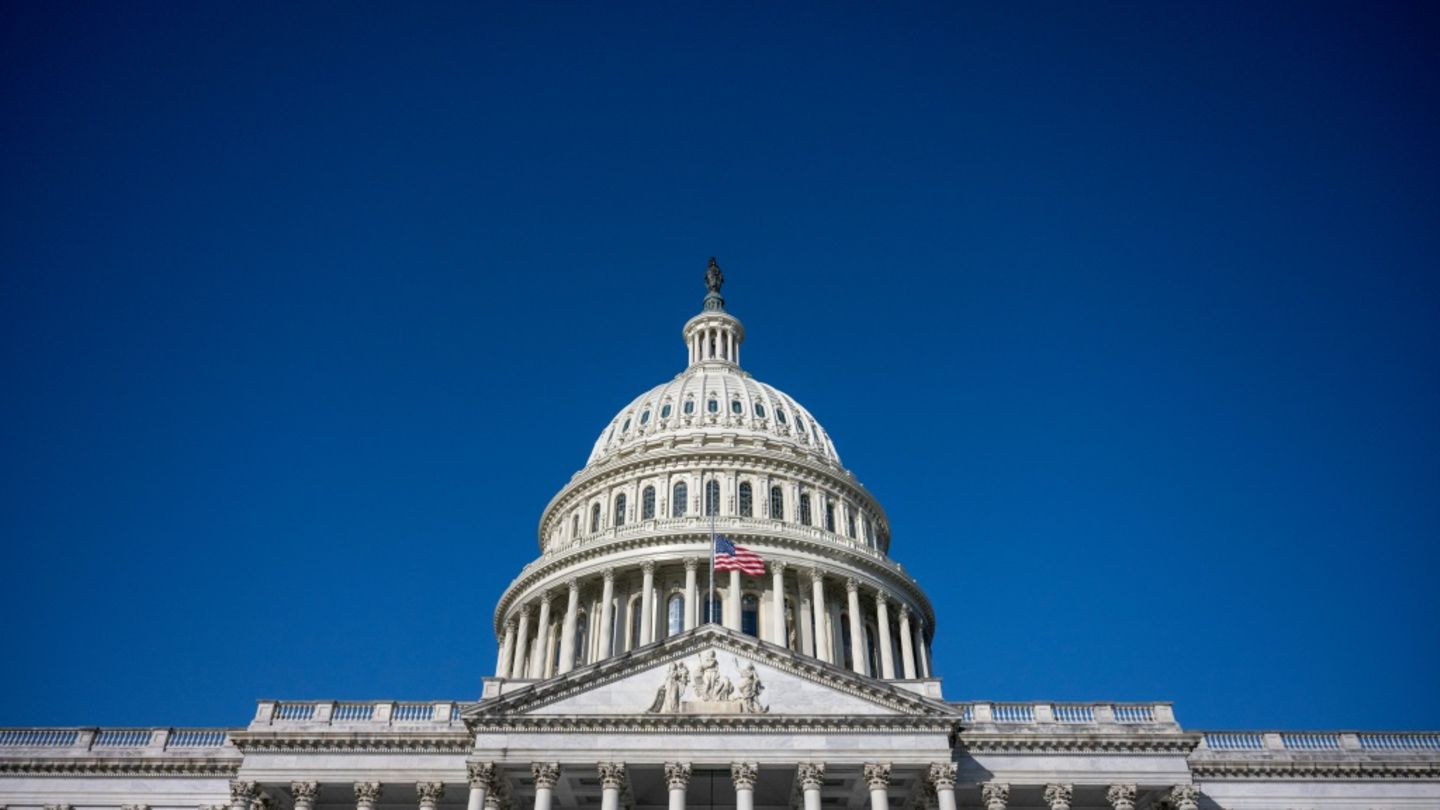 Das Kapitol, der Sitz des US-Kongresses, in Washington