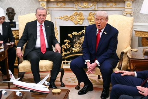 Erdogan (li.) und Trump im Weißen Haus