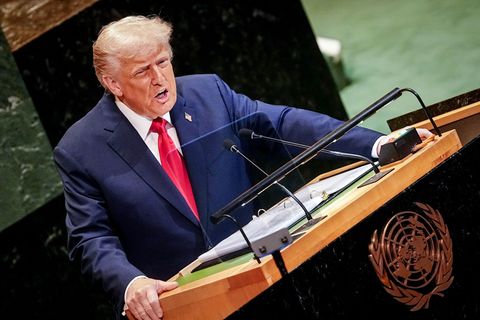 US-Präsident Trump will eine Annexion des Westjordanlandes verhindern. Foto: Kay Nietfeld/dpa