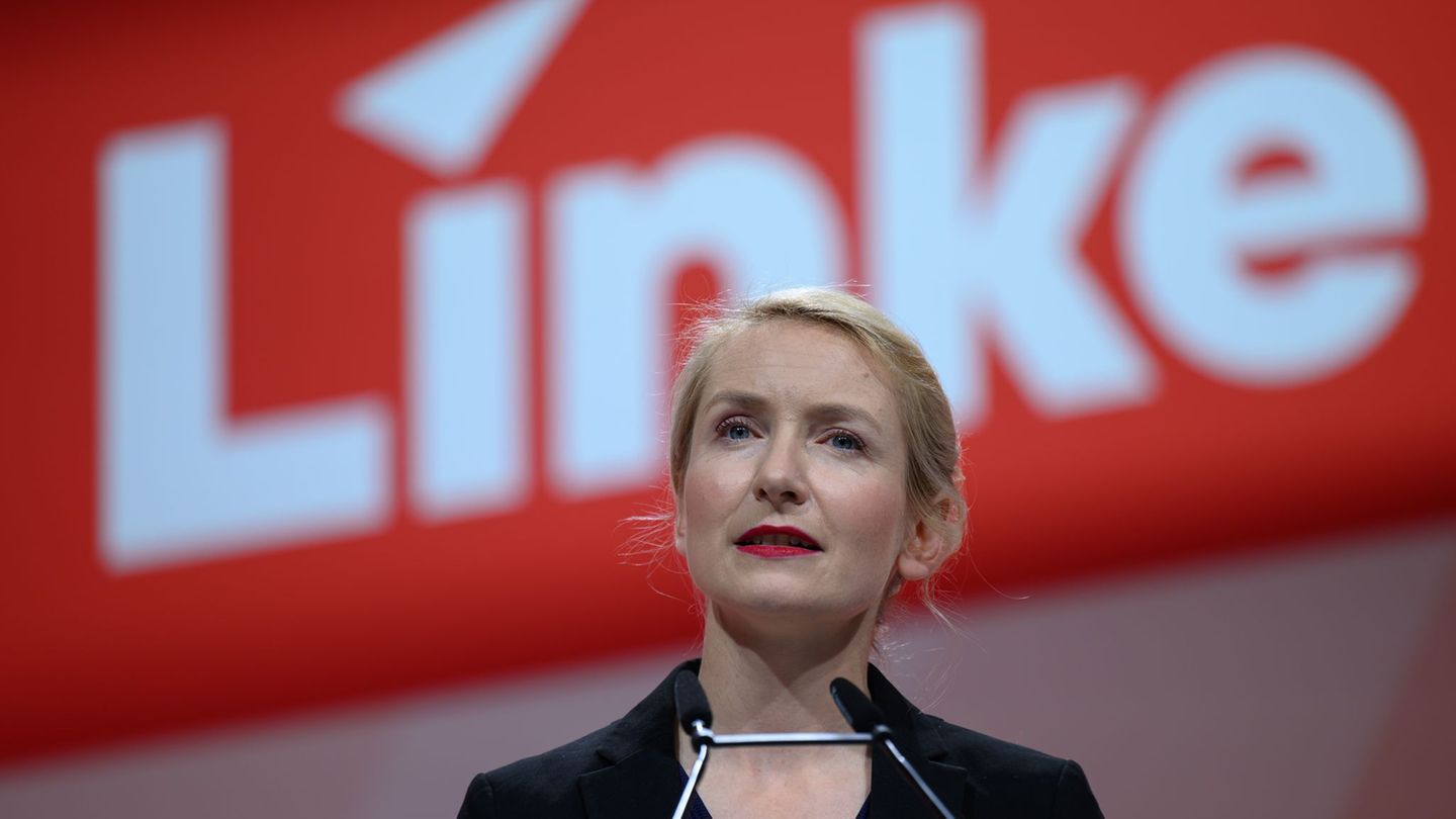 Linken-Chefin Ines Schwerdtner erwartet Tausende zur Großdemonstration gegen den Gaza-Krieg. (Archivbild) Foto: Hendrik Schmidt/