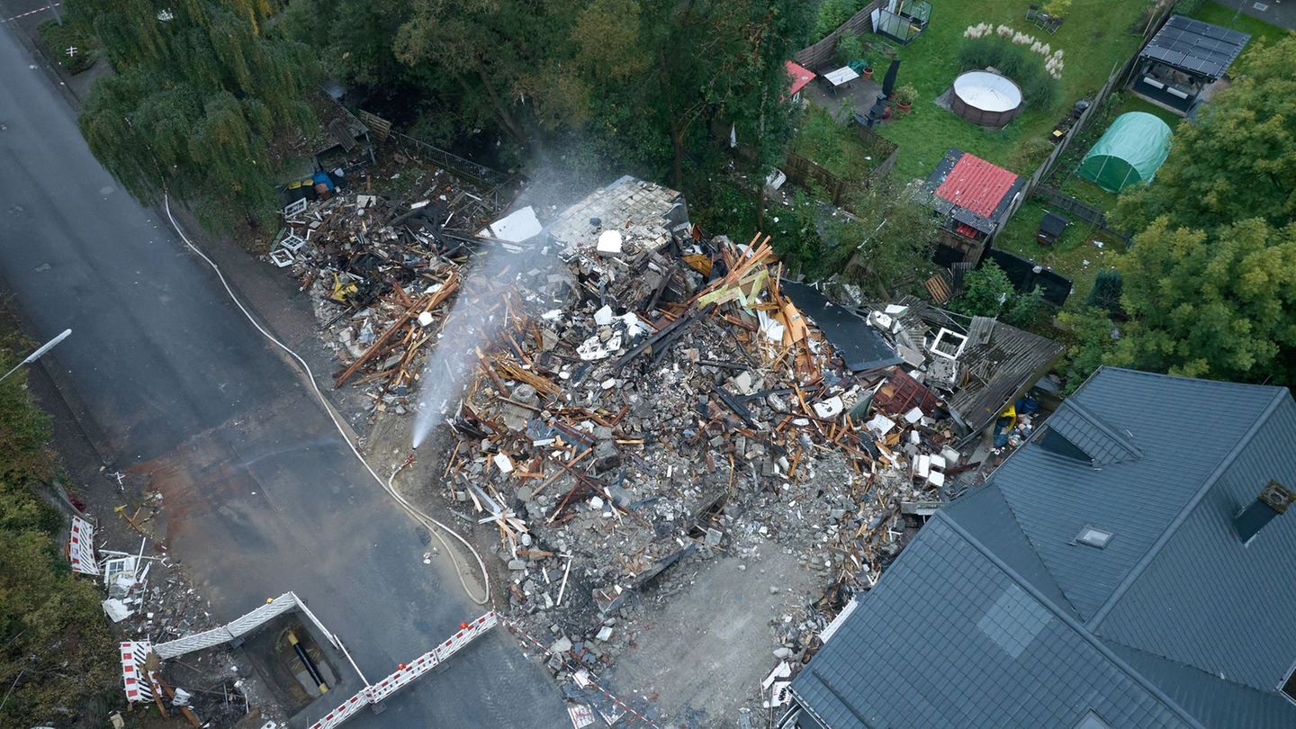 Ermittlungen dauern nach Explosion an. Foto: Thomas Frey/dpa