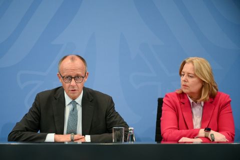 Kanzler Merz und Arbeitsministerin Bas