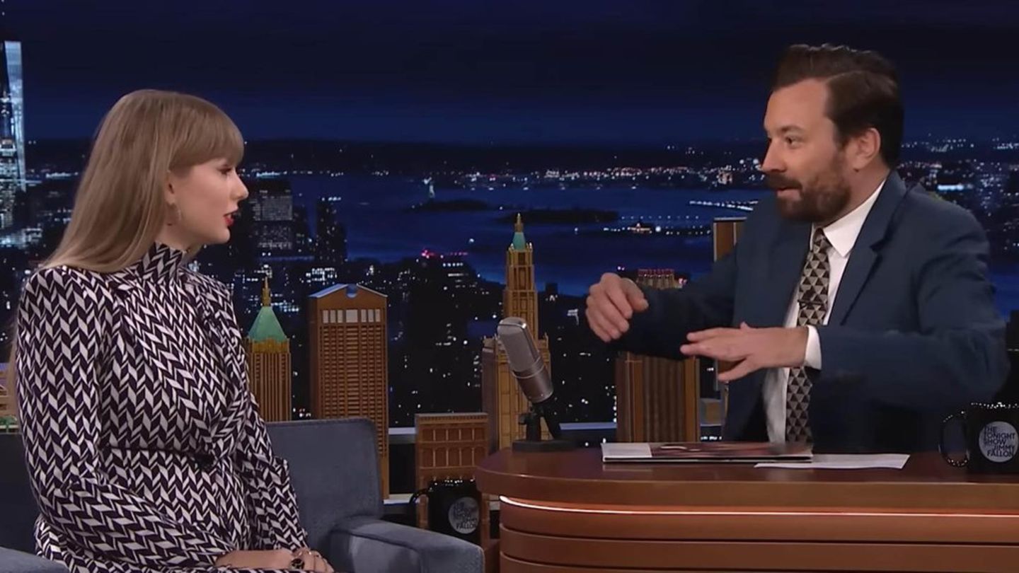 Taylor Swift 2022 in der "Tonight Show".