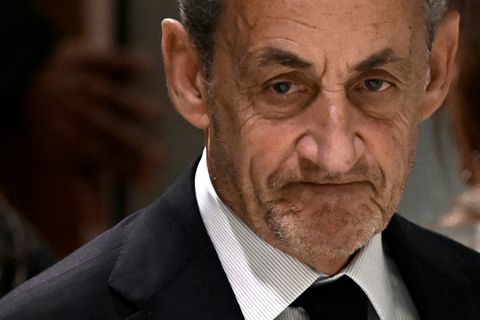 Sarkozy nach der Urteilsverkündung