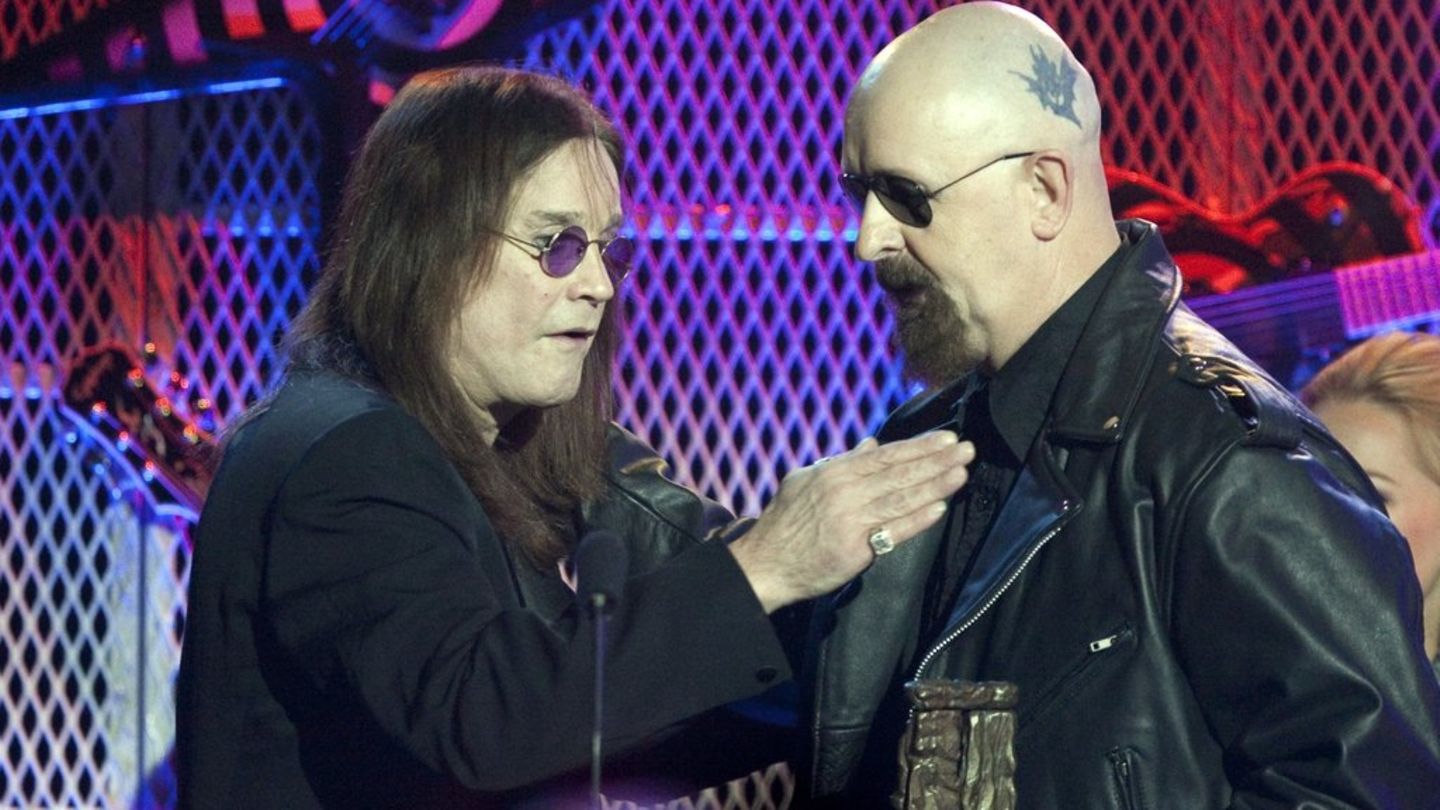 Ozzy Osbourne und Rob Halford auf einer Aufnahme aus dem Jahr 2010.