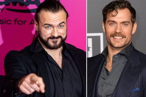 Drew McIntyre (l.) spielt in "Highlander" Henry Cavills Bruder.