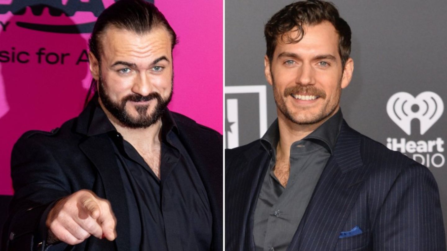 Drew McIntyre (l.) spielt in "Highlander" Henry Cavills Bruder.
