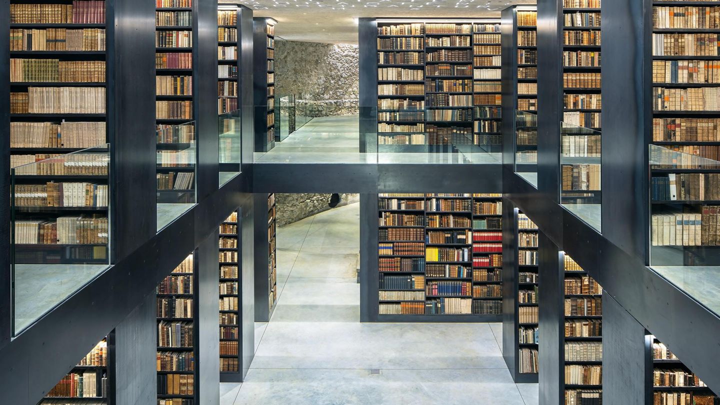 Bibliothek im Kloster Marienberg, Südtirol