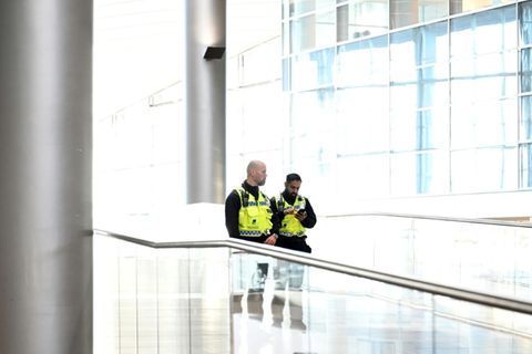 Sicherheitskräfte am Flughafen Kopenhagen