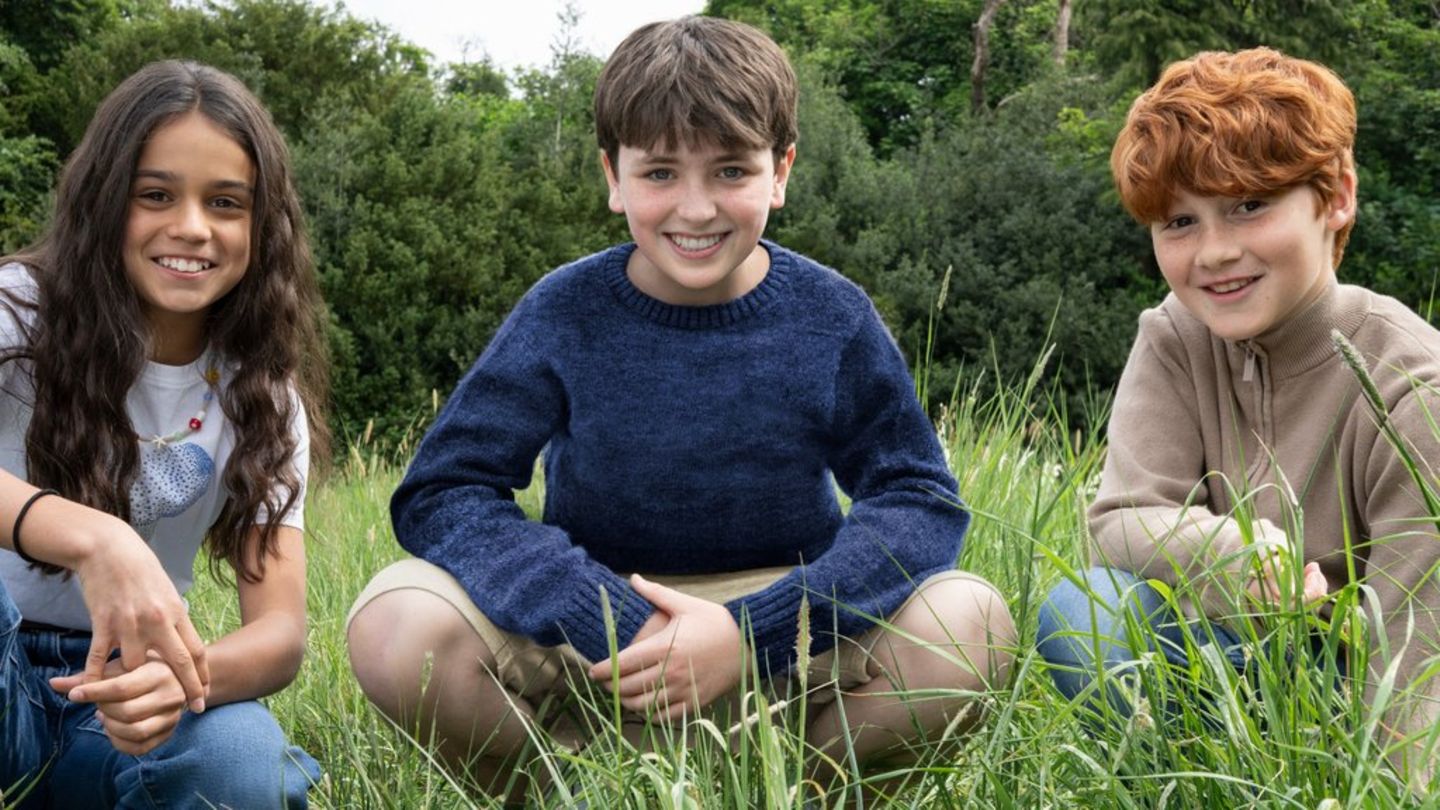 Die Stars der HBO-Serie: Arabella Stanton, die Hermine Granger spielt, Harry-Potter-Darsteller Dominic McLaughlin und Alastair