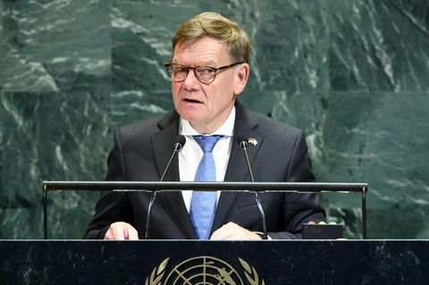 Wadephul bei seiner Rede vor der UN-Vollversammlung