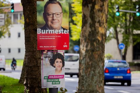 Die Grünen hoffen bei den Oberbürgermeister-Stichwahlen auf einen Coup in Köln. (Archivbild) Foto: Rolf Vennenbernd/dpa
