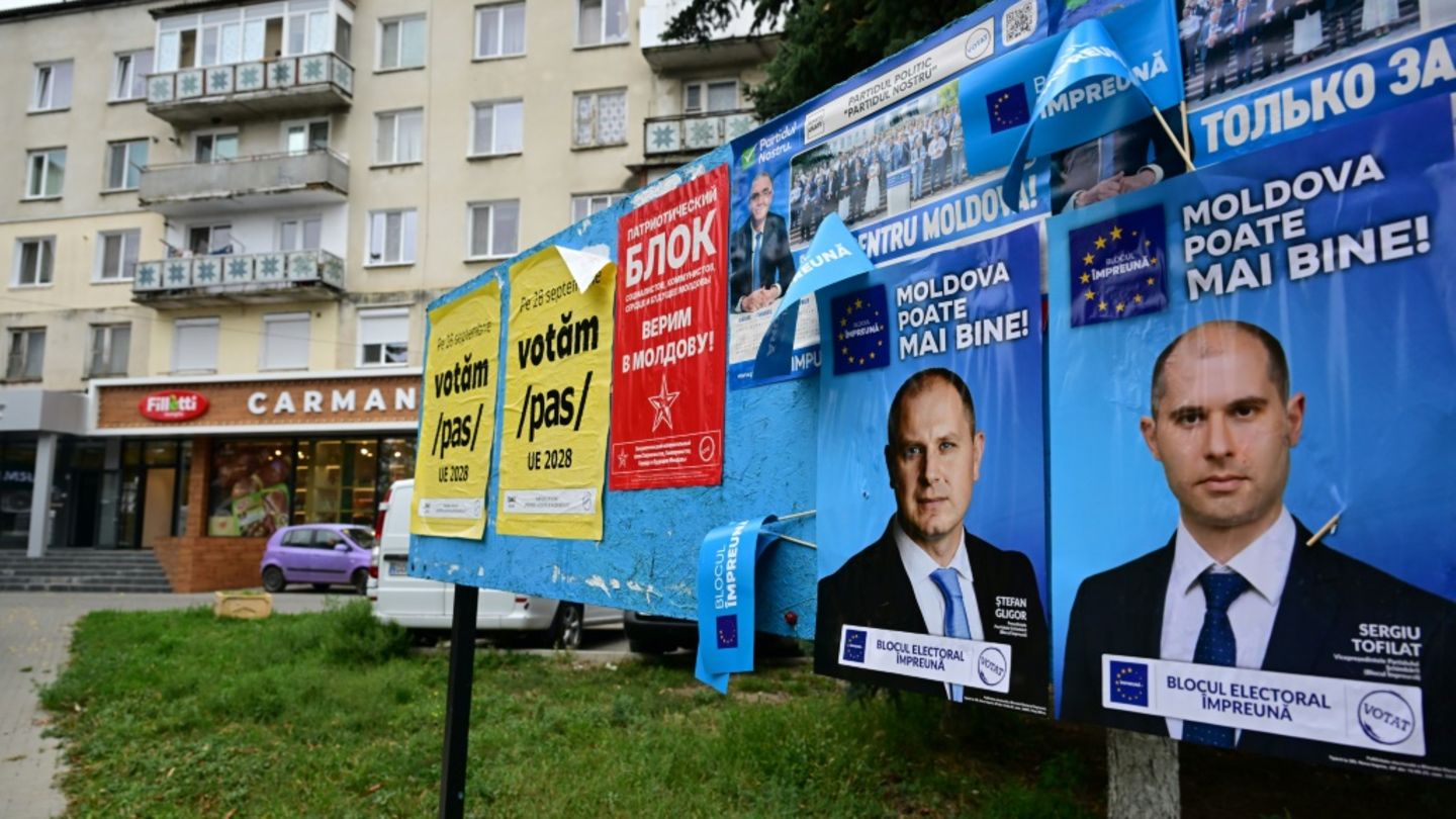 Wahlplakate in Moldau