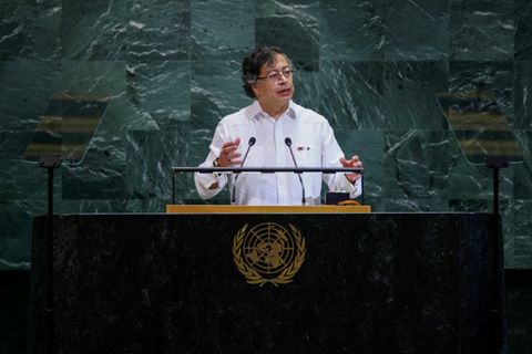 Kolumbiens Präsident Gustavo Petro bei den Vereinten Nationen
