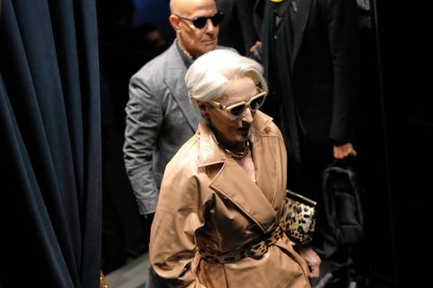 Meryl Streep auf dem Weg zu Präsentation von Dolce & Gabbana in Mailand