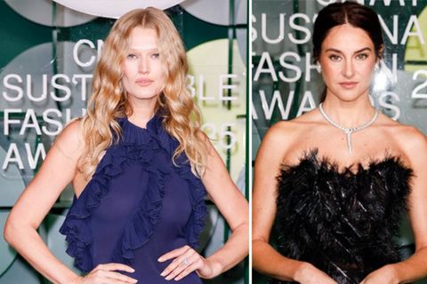 Toni Garrn (l.) und Shailene Woodley kamen zu den CNMI Sustainable Fashion Awards in Mailand.