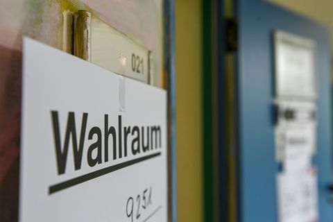 Wahllokal zur Bundestagswahl