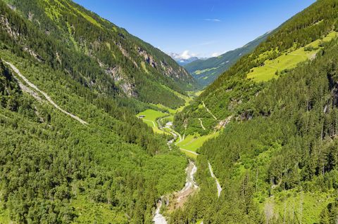 Das Stilluptal in den Tiroler Alpen