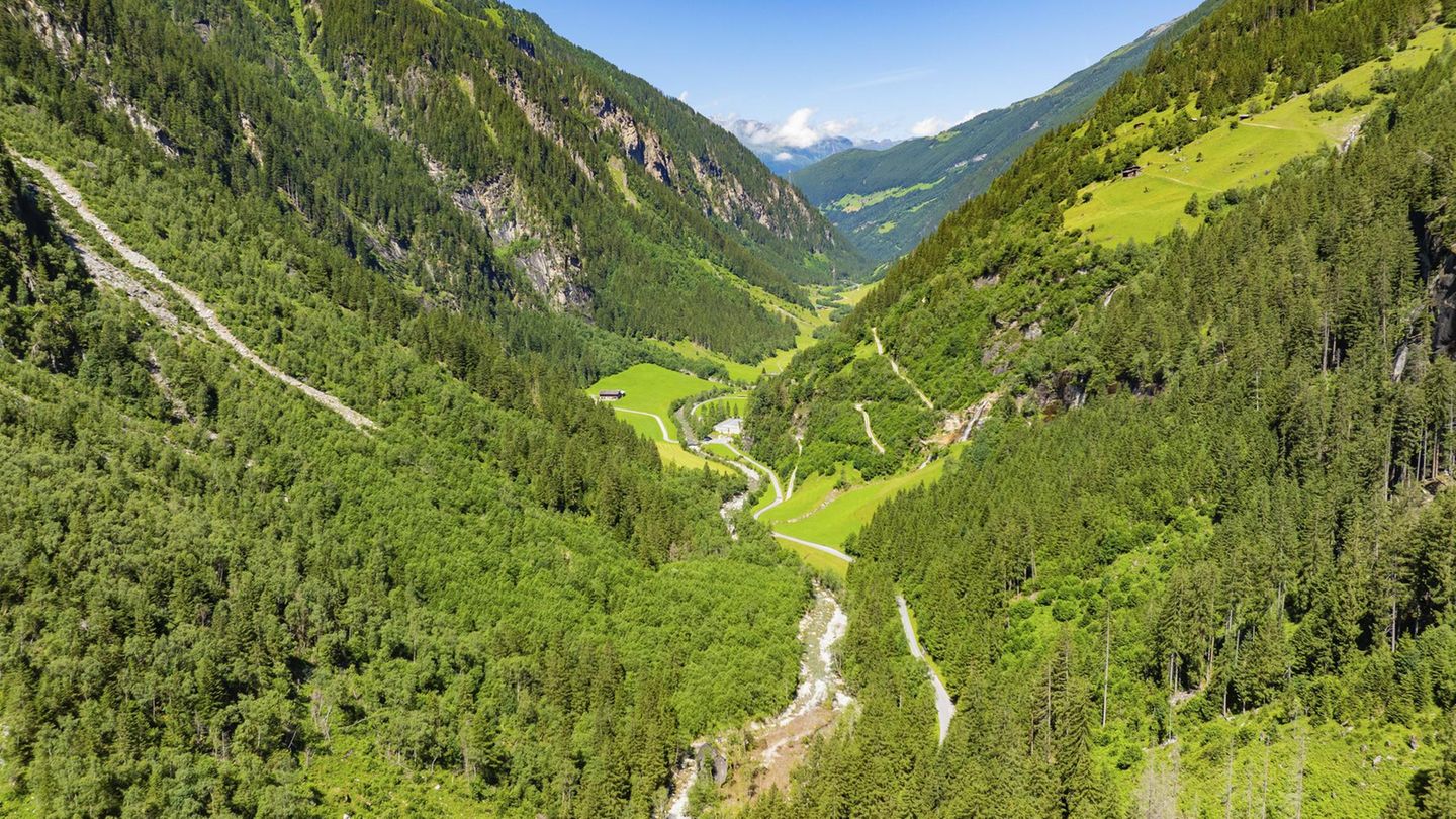 Das Stilluptal in den Tiroler Alpen
