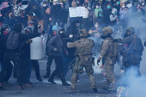 In Portland gibt es seit Längerem Proteste rund um eine ICE-Einrichtung - dabei wurde im Juni auch Tränengas gegen Demonstranten