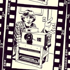 Steven J. Sasson mit der ersten Digitalkamera 1975