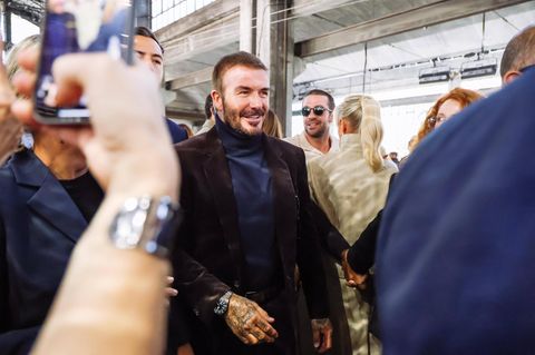 Fashion Week Mailand David Beckham