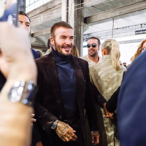 Fashion Week Mailand David Beckham