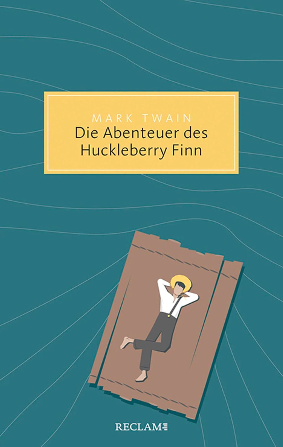 Mark Twain: "Die Abenteuer des Huckleberry Finn"  Mark Twain: "Die Abenteuer des Huckleberry Finn", Buchcover