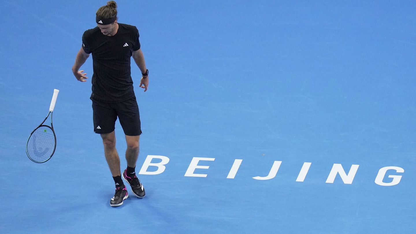 Tennis tournament in Beijing: Backer flies: Zverev frustration with defeat against Medledew