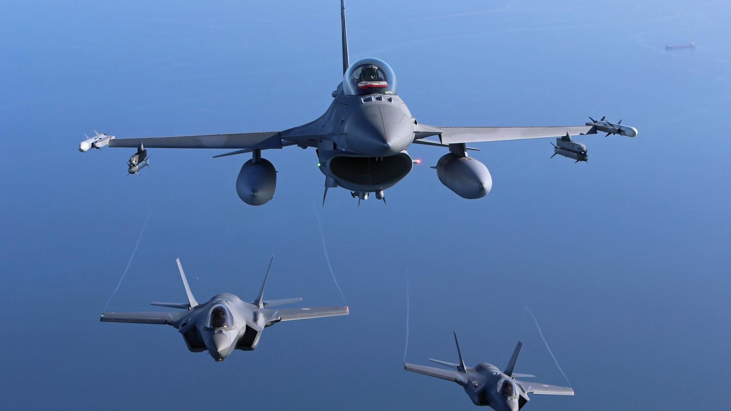Kampfflugzeuge der Nato sichern den polnischen Luftraum
