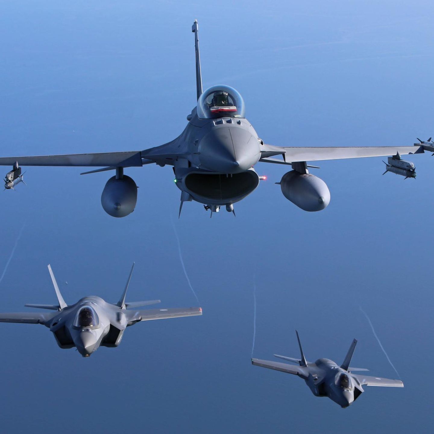 Kampfflugzeuge der Nato sichern den polnischen Luftraum