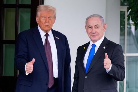 Trump und Netanjahu im Weißen Haus