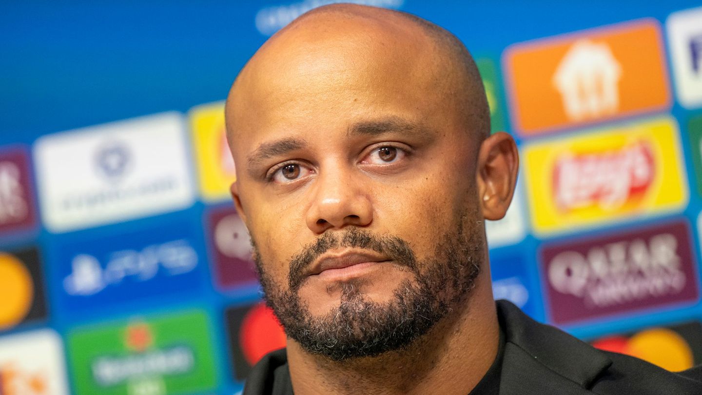 Vincent Kompany äußert sich zum Gegner FC Pafos. Foto: Peter Kneffel/dpa