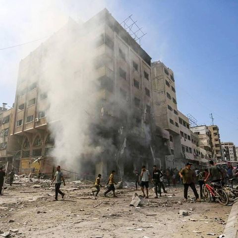 Ein zerbombtes Haus in Gaza-Stadt. Stimmen Israel und Hamas dem Plan von US-Präsident Trump zustimmen, könnte der Konflikt bald enden