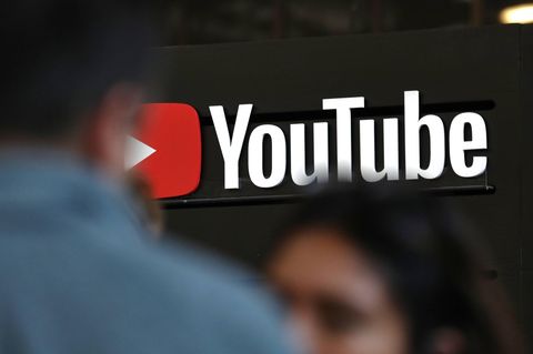 Das Youtube-Logo bei der Republica-Messe in Berlin