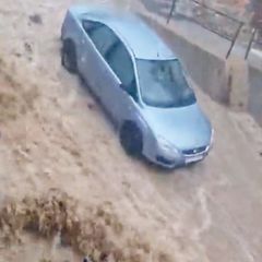 Heftiger Starkregen: Wassermassen überfluten erneut Straßen von Valencia