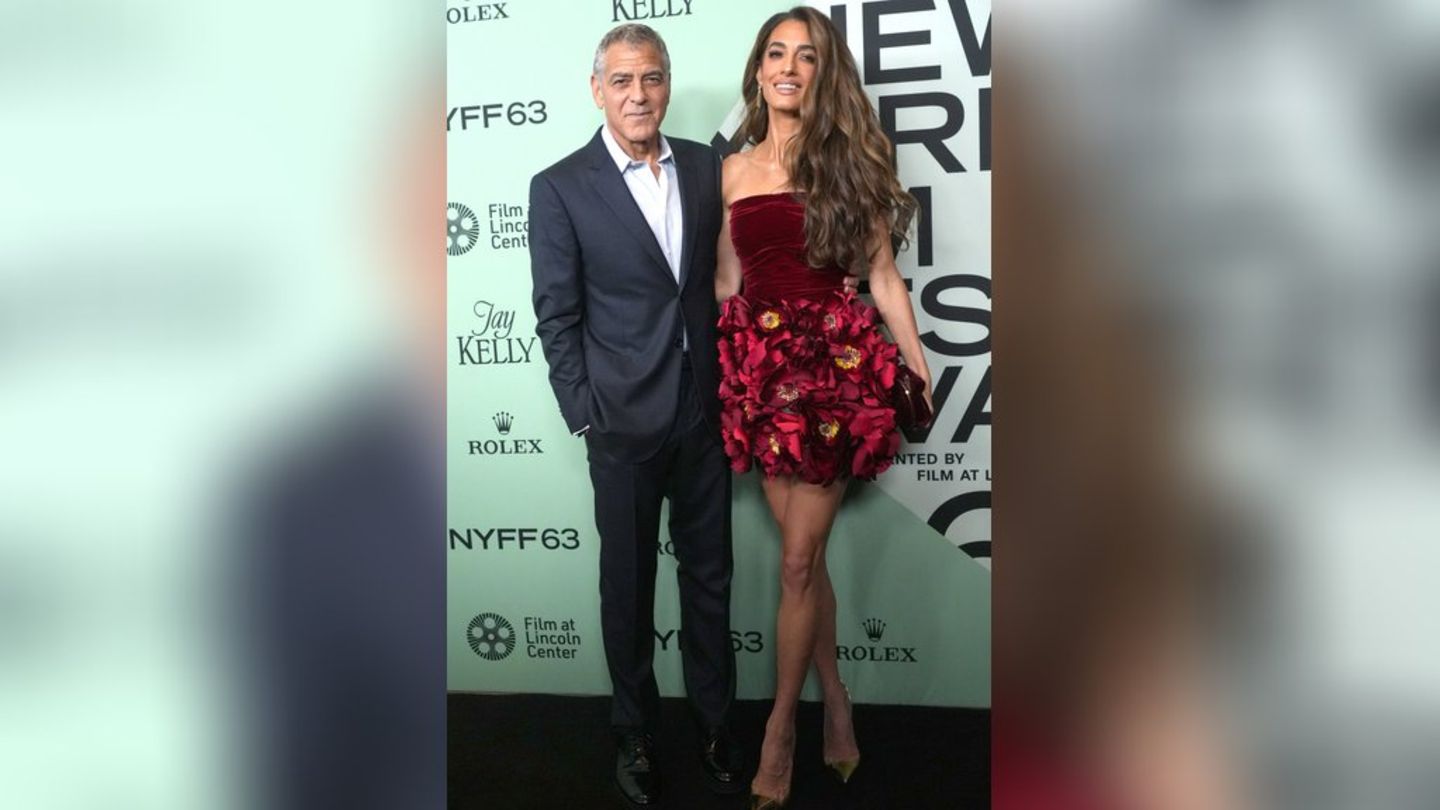 Amal und George Clooney bei der Premiere von "Jay Kelly" beim 63. New York Film Festival.
