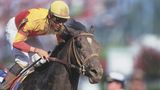 Pferde: Das teuerste Rennpferd Fusaichi Pegasus beim Kentucky Derby in den USA im Jahr 2000