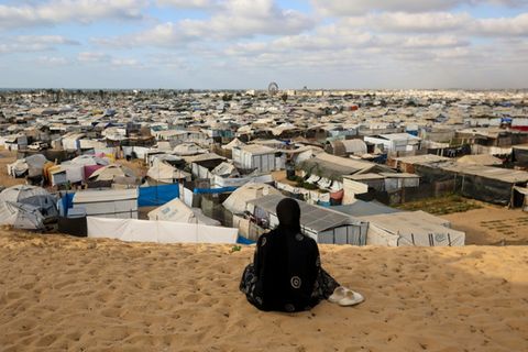 Ein palästinensisches Flüchtlingslager in Chan Junis