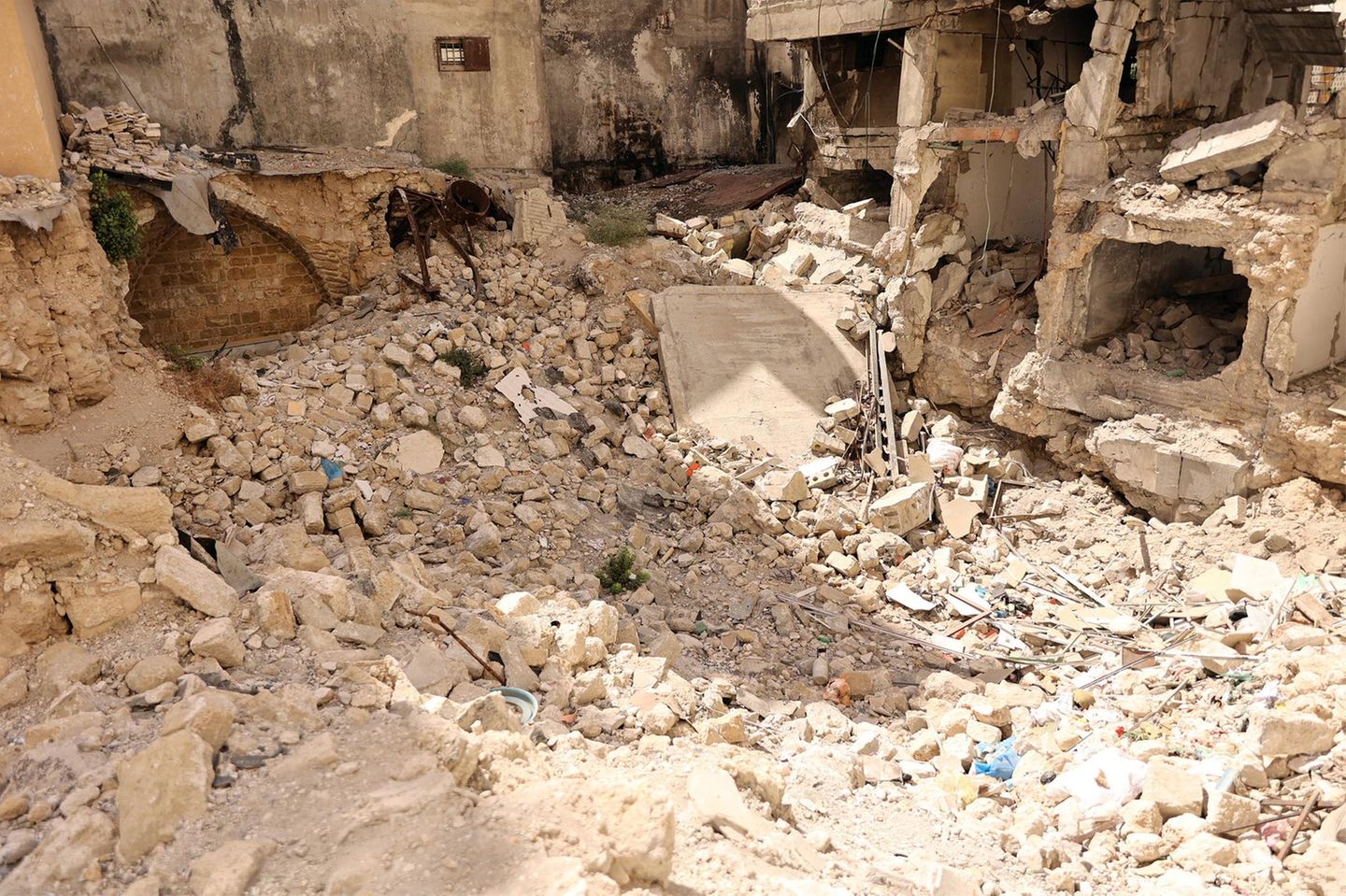 Ansicht des zerstörten Hammam al-Samra