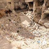 Ansicht des zerstörten Hammam al-Samra