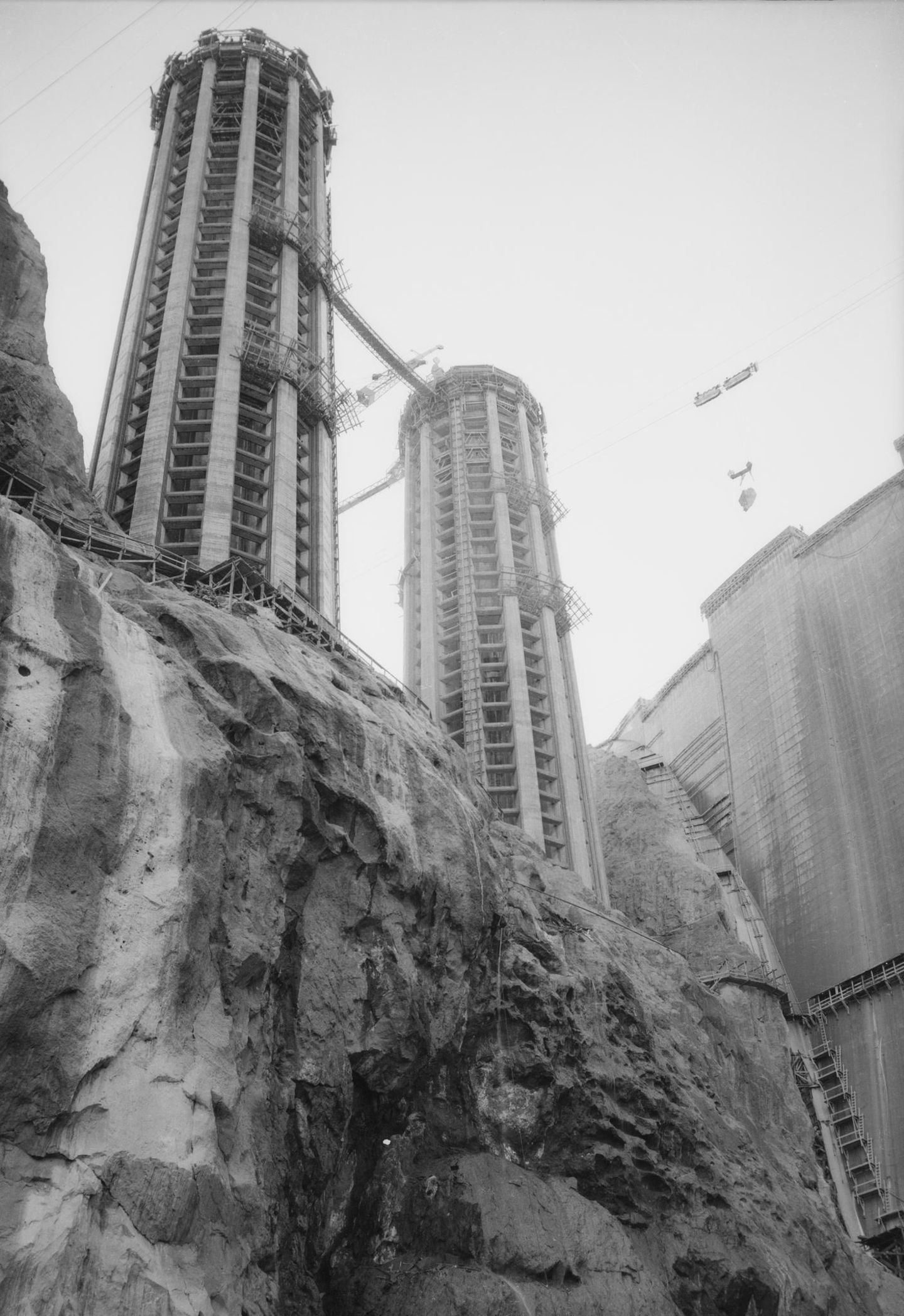Baustelle des Hoover Damms 1934