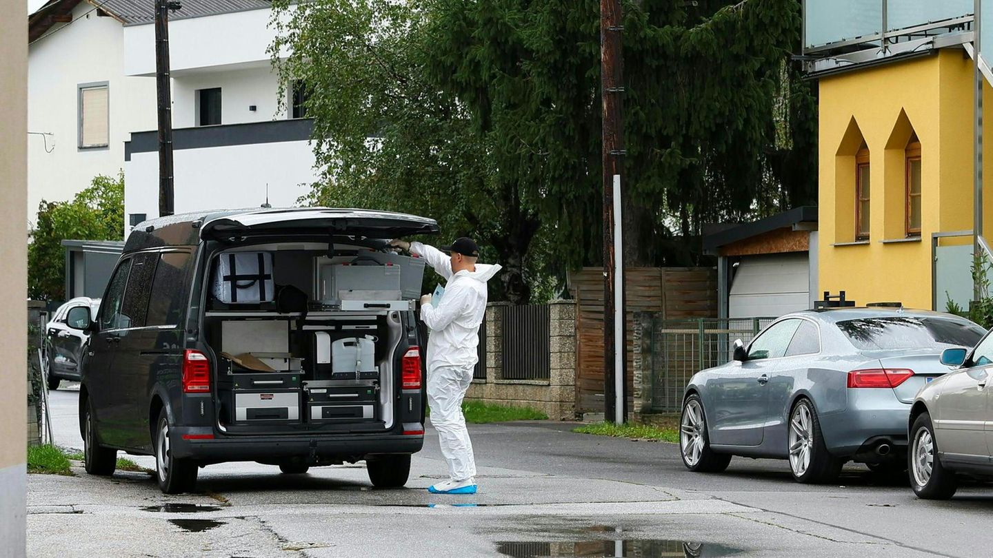 In der österreichischen Stadt Graz arbeitet die Spurensicherung