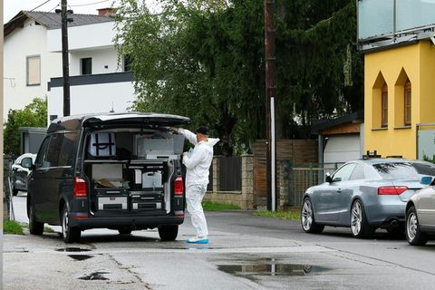 In der österreichischen Stadt Graz arbeitet die Spurensicherung