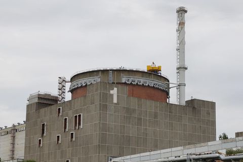 Blick auf einen Block des Kernkraftwerks Saporischschja (Archivfoto)