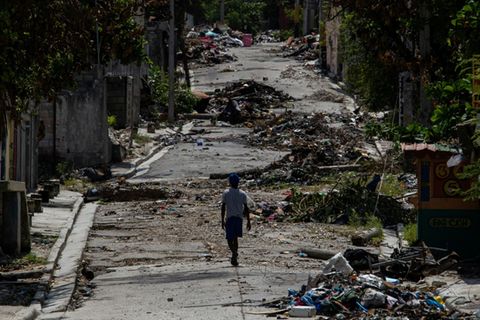 Straße in Port-au-Prince