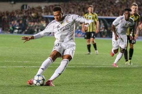 Kylian Mbappe trifft für Real Madrid nach Belieben. Foto: Alikhan Sariyev/AP/dpa