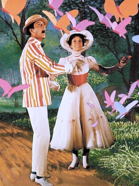 Dick Van Dyke und Julie Andrews in einer Filmszene von "Mary Poppins"