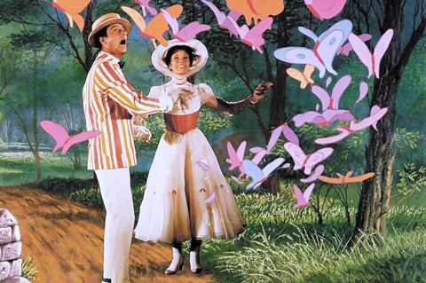 Dick Van Dyke und Julie Andrews in einer Filmszene von "Mary Poppins"